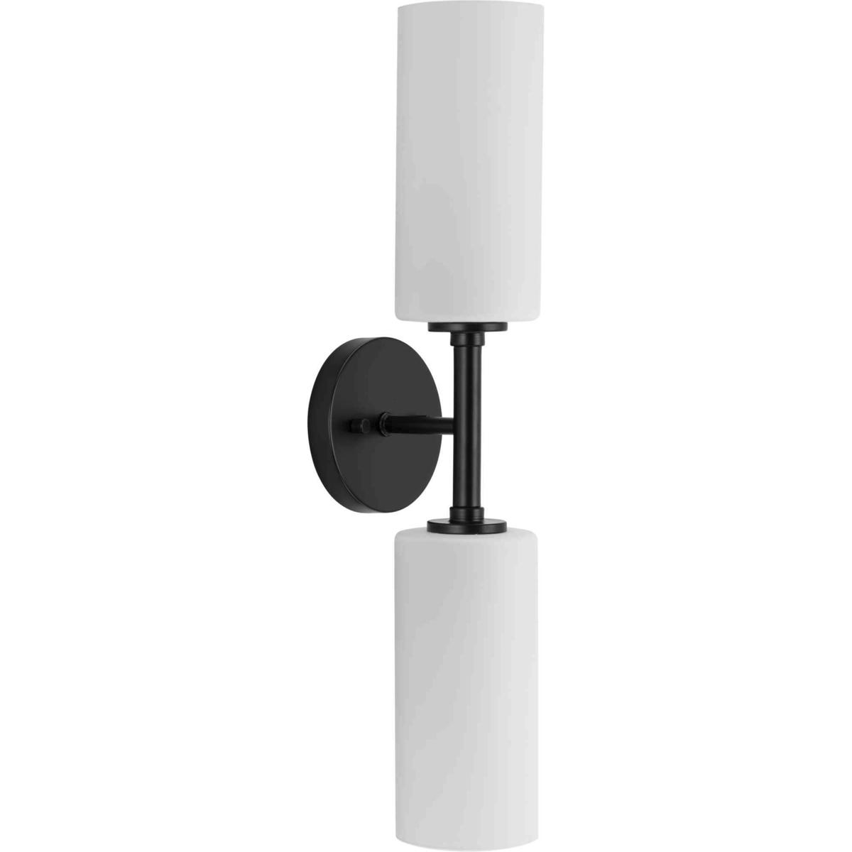 Progress Cofield Matte Black Two-Light Wall Sconce