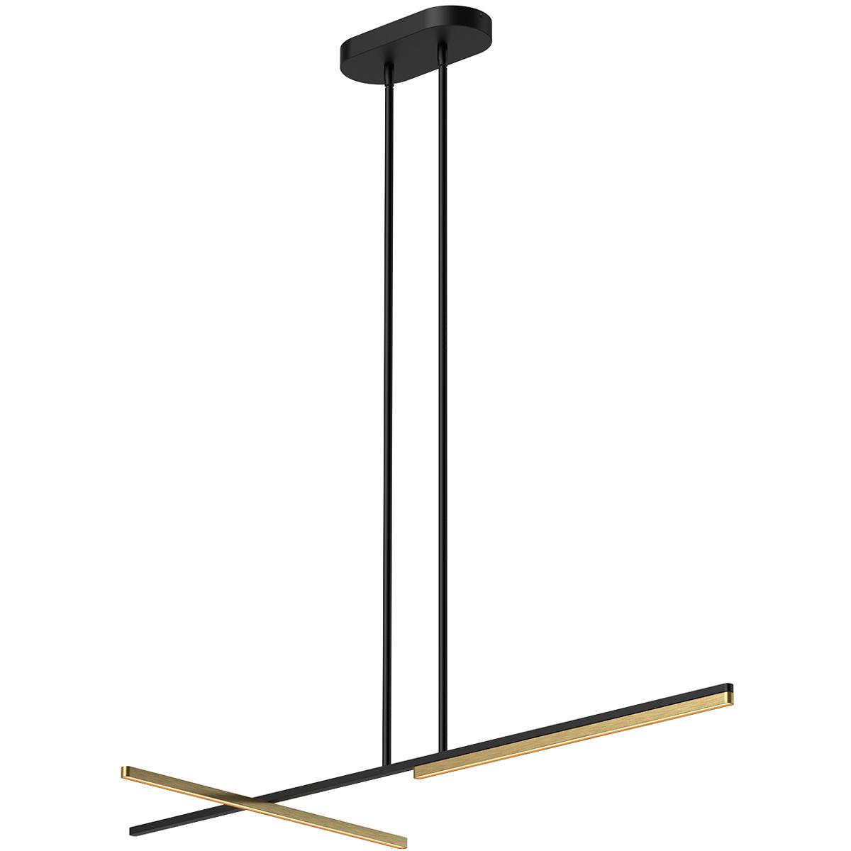 Kuzco Shift LED Linear Pendant | Modern Black & Gold Lighting