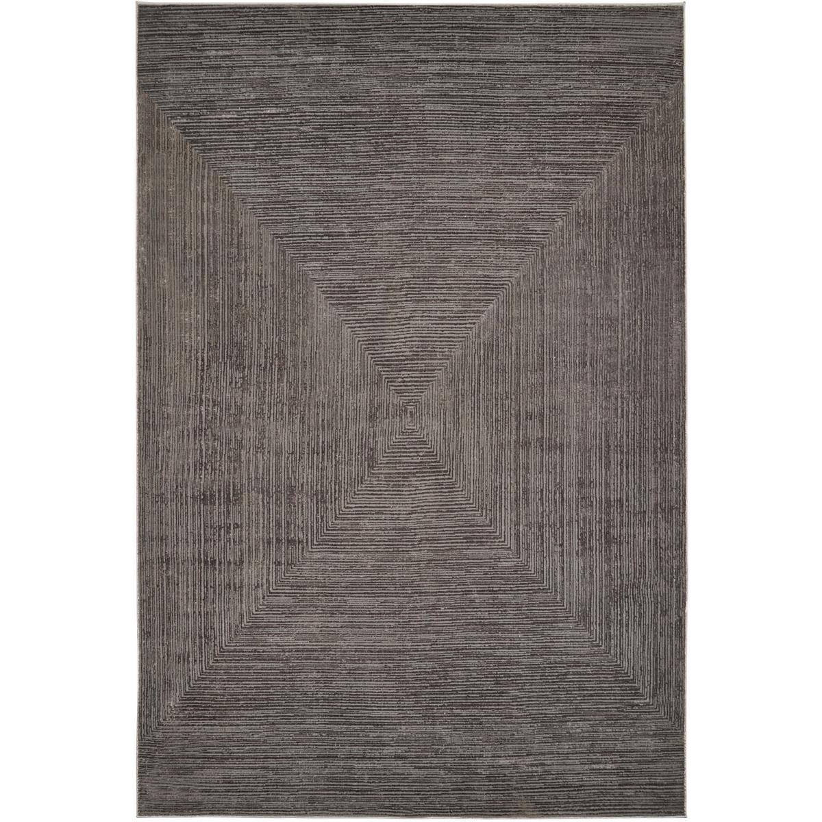 Lavin Livenza Dark Grey Polyester Geometric Area Rug | Modern Style