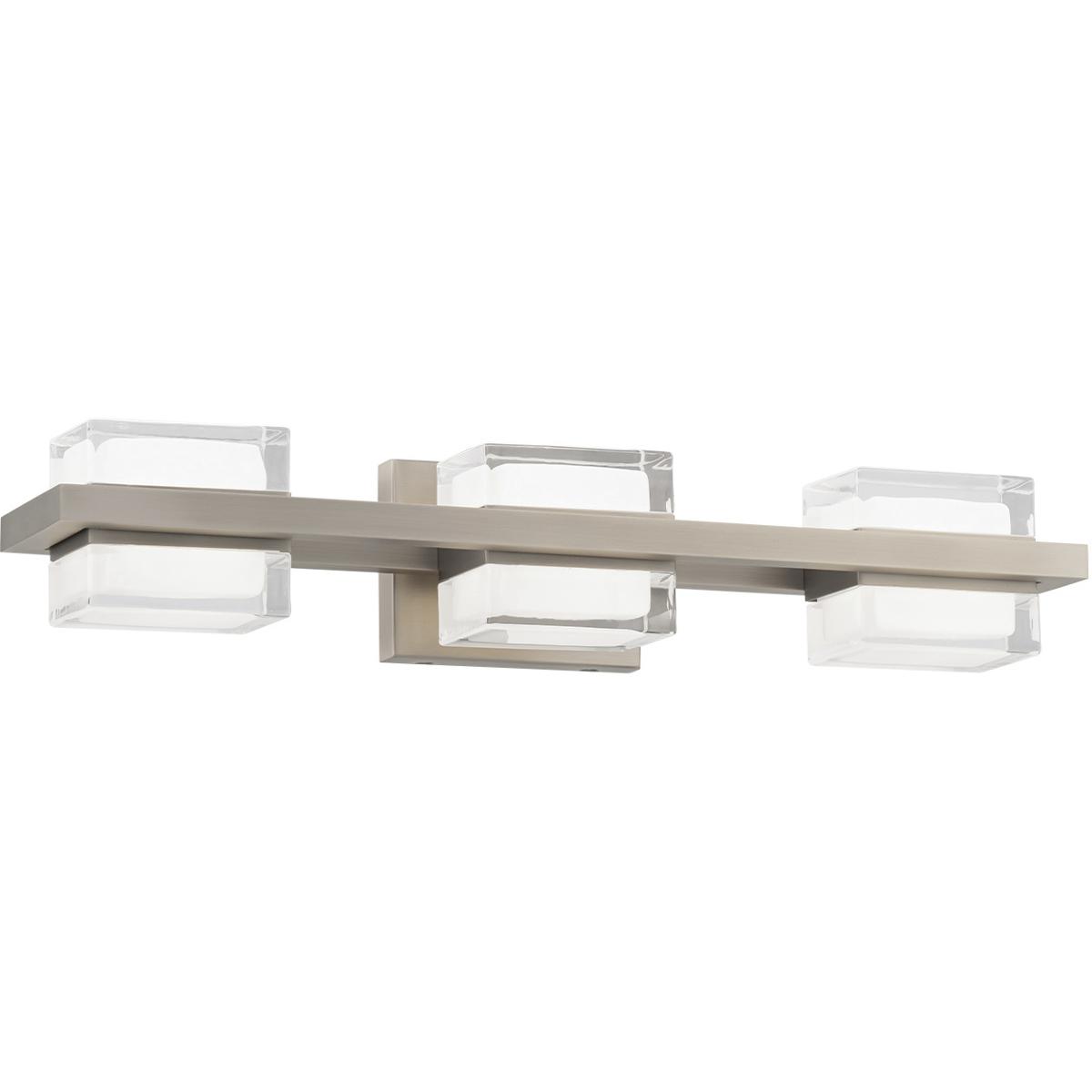 WAC Lighting Interlok Brushed Nickel Quad-CCT LED Vanity