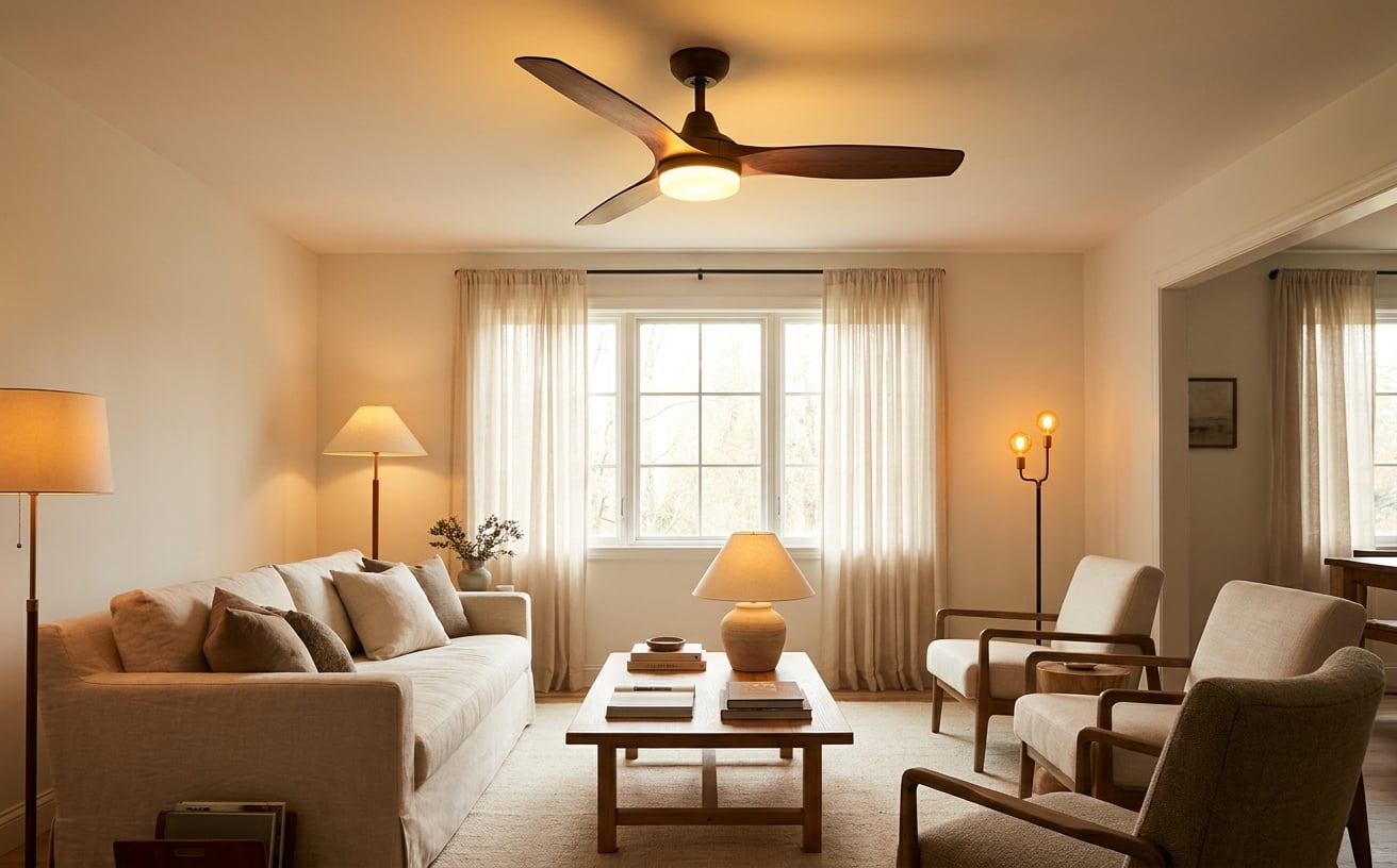 ceiling fan no wiring