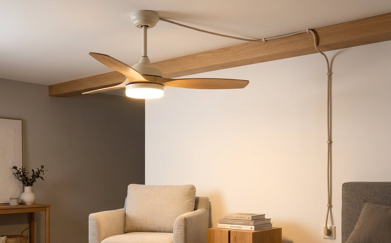 ceiling fan no wiring