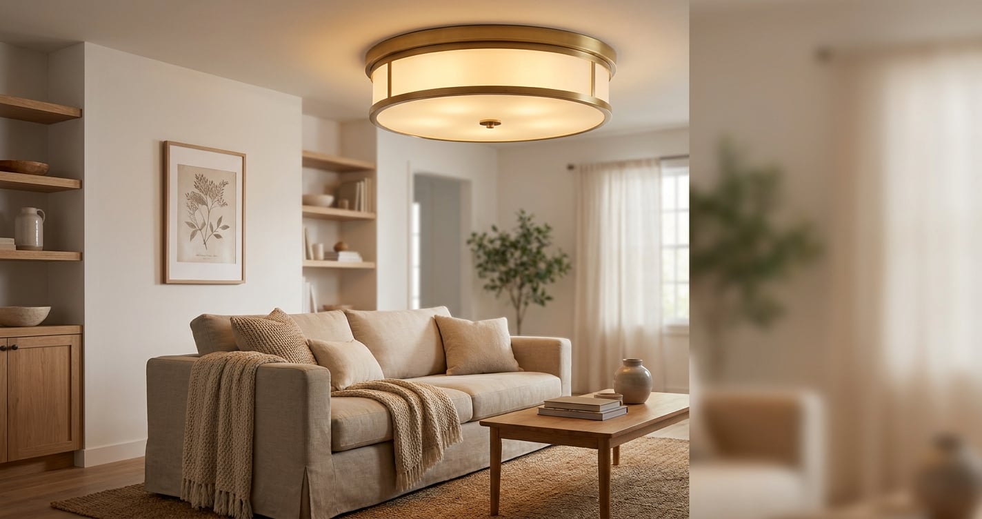 flush mount size