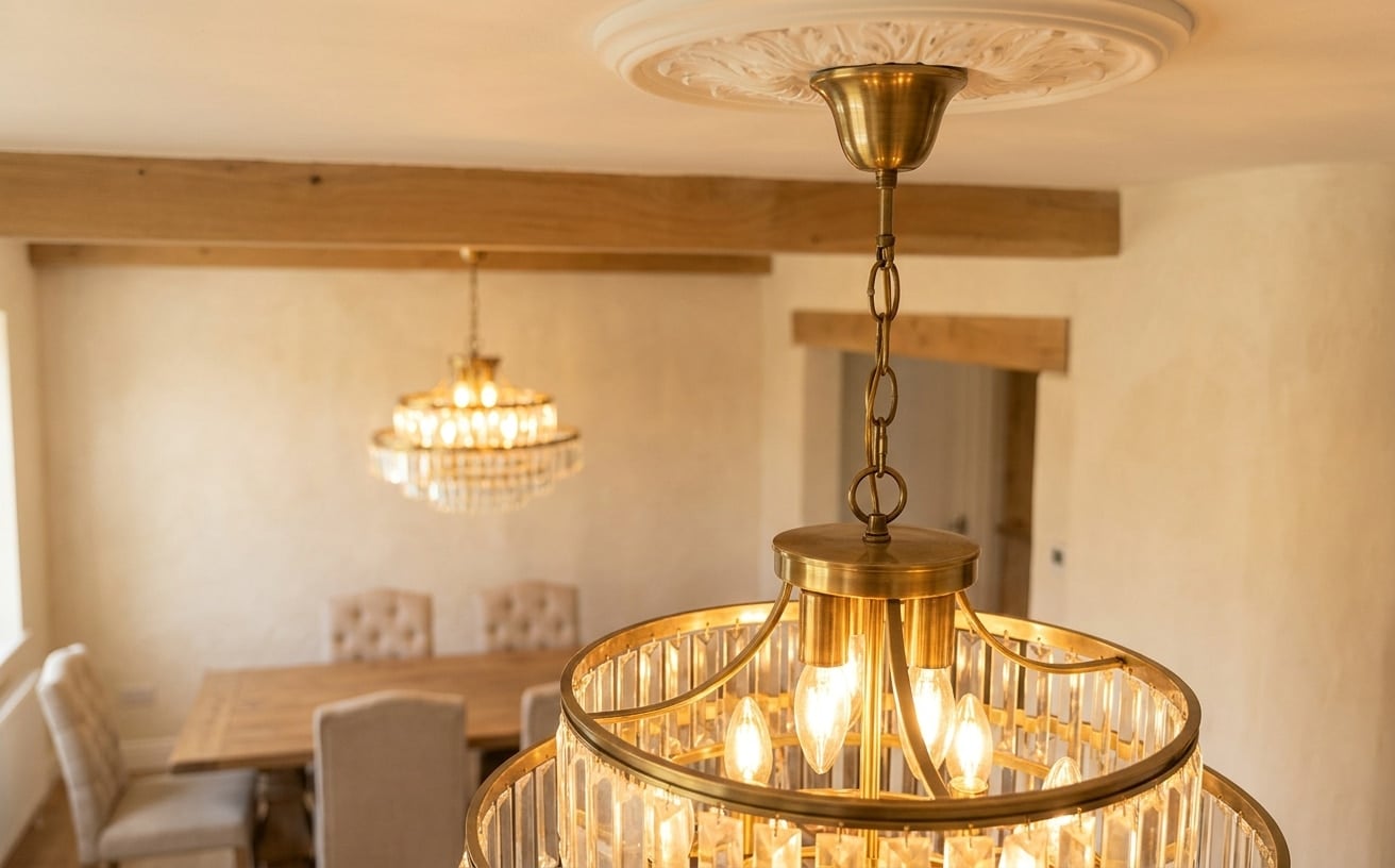 how to hang a chandelier