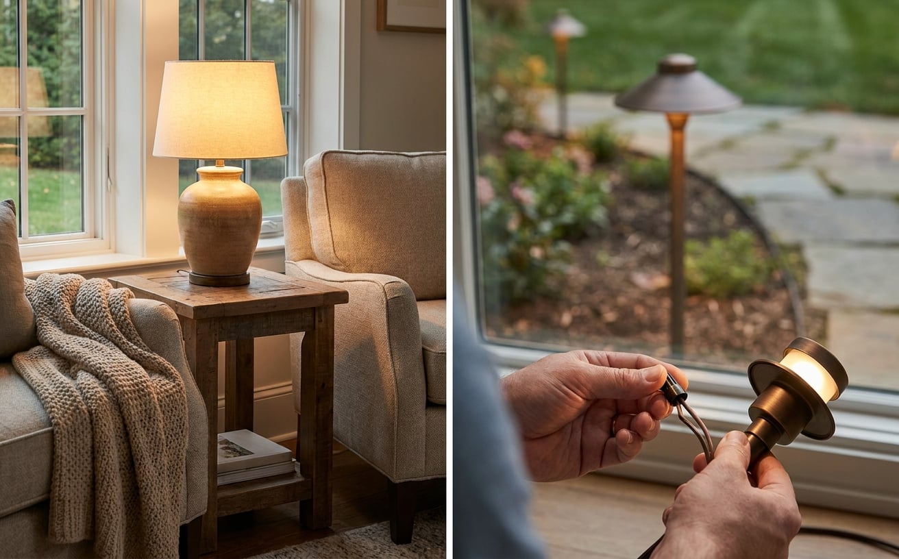 installing landscape lighting
