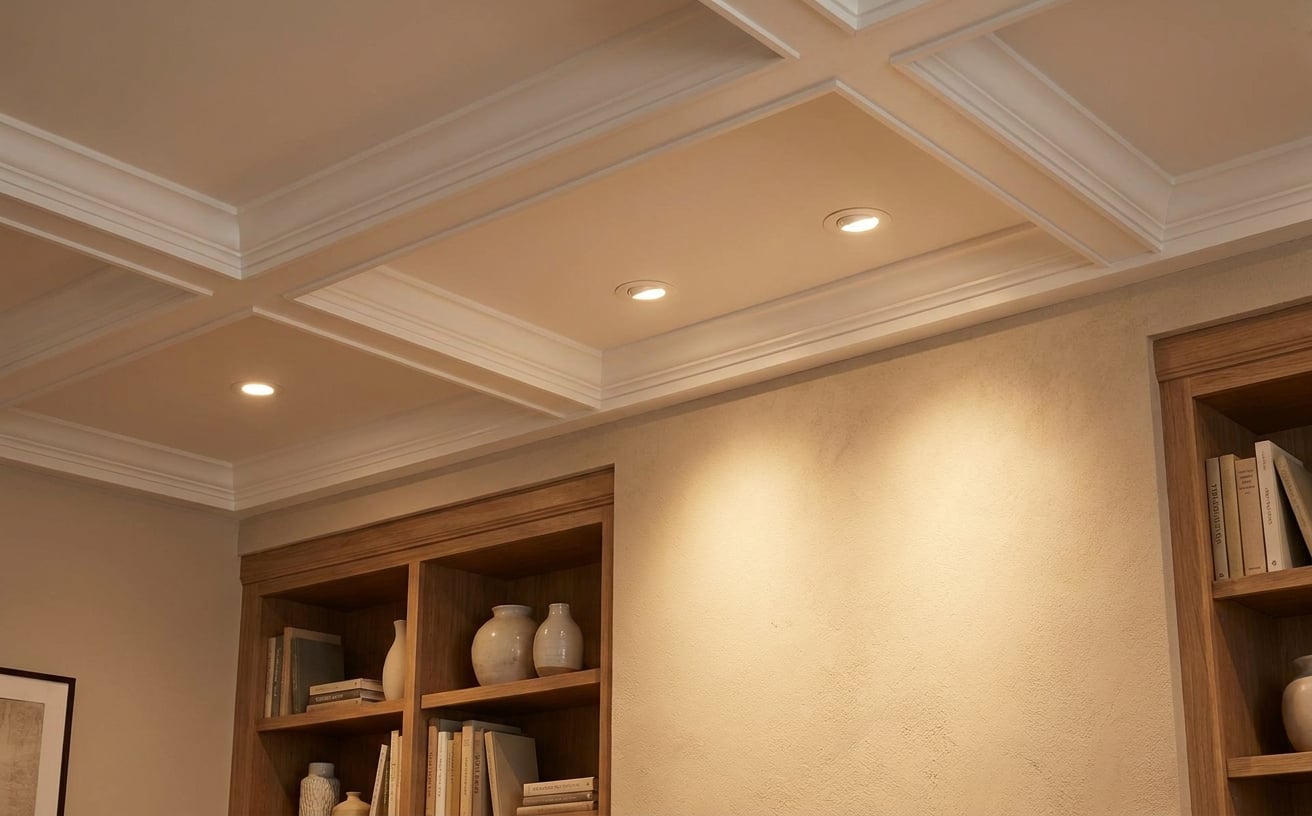 recessed lights spaced