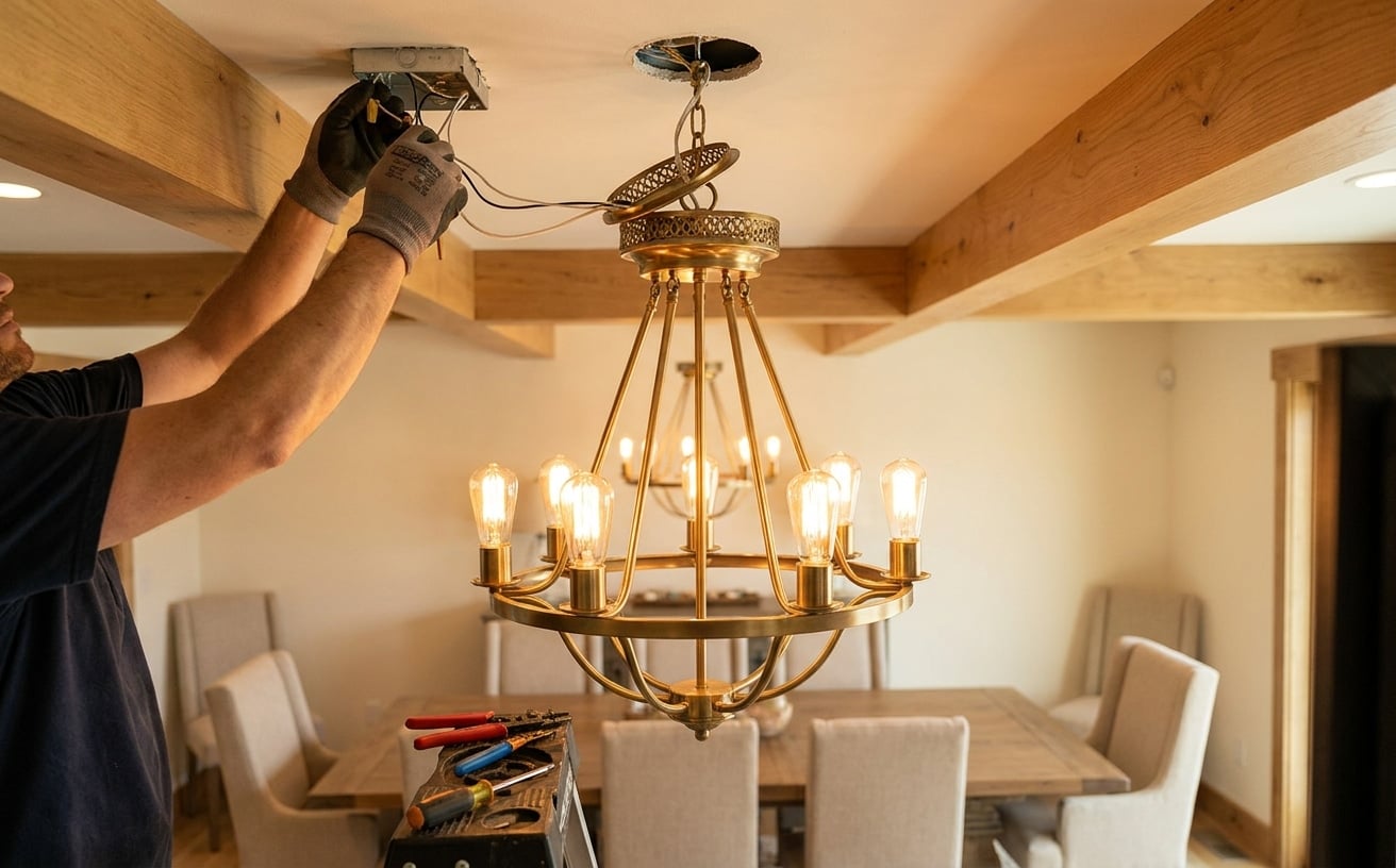 install a new chandelier