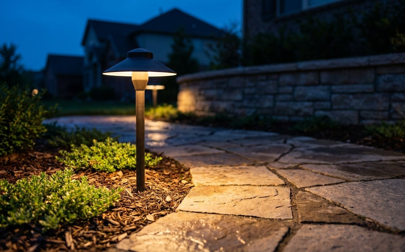 landscape lighting install